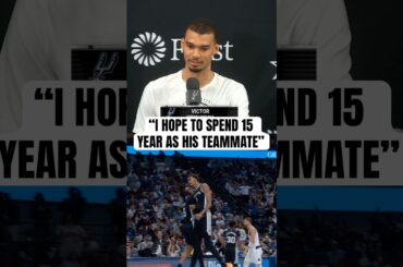 Wemby talks about he and Stephon Castle’s chemistry