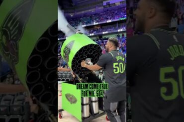 Cam Jordan SHOWS UP for 504 Fete game #nba #nbashorts #pelicans