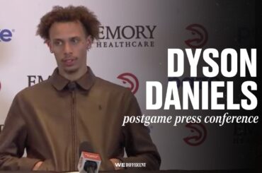 Hawks vs. Celtics Postgame Press Conference: Dyson Daniels