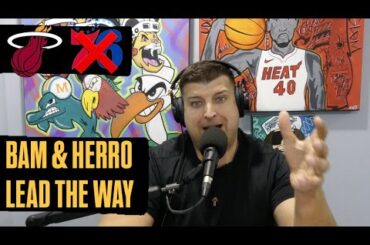 Miami Heat Beat Sixers | Bam Adebayo & Tyler Herro Rally Team w/ Inspiring Halftime Locker Room Talk