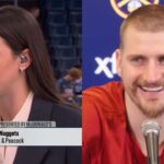 Nikola Jokic funny reaction to Caitlin Clark saying nice things about him 😂