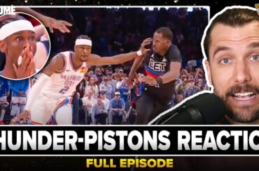 Thunder-Pistons Reaction: SGA push-off foul sets SCARY precedent for OKC in playoffs | NBA Reaction