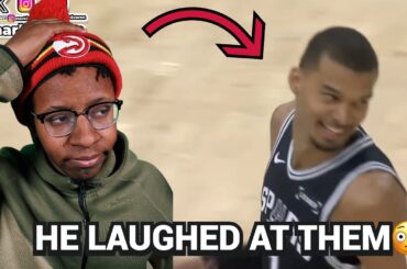 HAWKS FAN CRASHES OUT SEEING WEMBY TROLLING THE GRIZZLIES | Spurs vs Grizzlies | Full Highlights