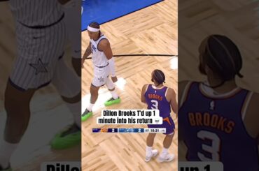 Dillon Brooks is officially back 😅