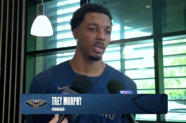Trey Murphy III on returning during road trip | Pelicans Practice 3/31/26