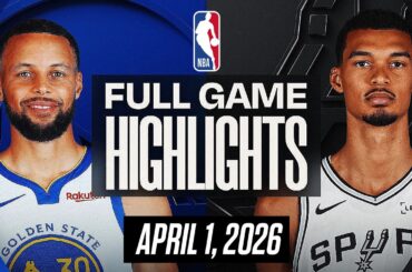 SPURS vs WARRIORS FULL GAME HIGHLIGHTS APRIL 1, 2026 NBA HIGHLIGHTS TODAY | NBA 2K26 GAMEPLAY