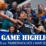 Mavericks Highlights vs. Minnesota Timberwolves | March 30, 2026
