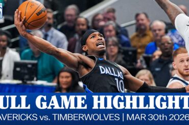 Mavericks Highlights vs. Minnesota Timberwolves | March 30, 2026