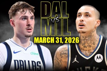 Milwaukee Bucks vs Dallas Mavericks Full Game Highlights – March 31, 2026 | NBA Season