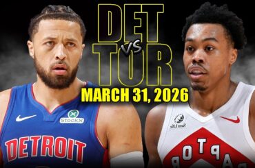 Detroit Pistons vs Toronto Raptors Full Game Highlights – March 31, 2026 | NBA Season