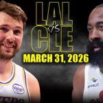 Los Angeles Lakers vs Cleveland Cavaliers Full Game Highlights – March 31, 2026 | NBA Season