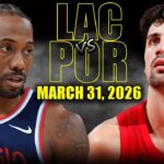 Los Angeles Clippers vs Portland Trail Blazers Full Game Highlights – March 31, 2026 | NBA Season