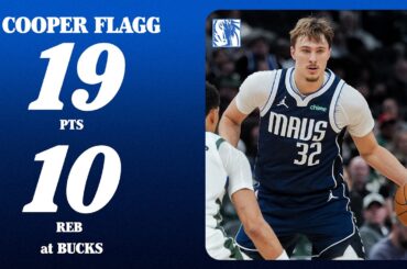 Cooper Flagg (19 PTS 10 REB) at Milwaukee Bucks | March 31, 2026