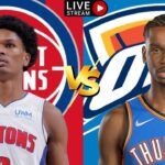 Detroit Pistons vs Oklahoma City Thunder/Live Play by Play Reaction