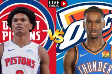 Detroit Pistons vs Oklahoma City Thunder/Live Play by Play Reaction