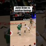 Kuminga swats Jaylen Brown 🔒