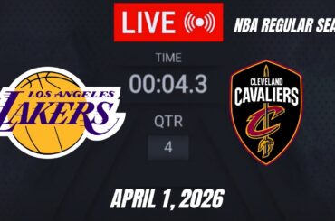 NBA LIVE! Los Angeles Lakers vs Cleveland Cavaliers I April 1, 2026 | Lakers vs Cavaliers  2K26