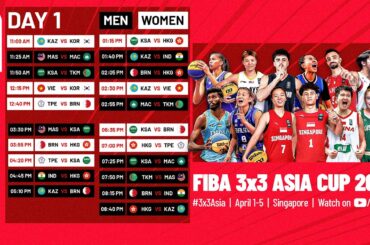 RE-LIVE | FIBA 3x3 Asia Cup 2026 | Day 1 - Qualifying Draw | Session 1 | #3x3Basketball