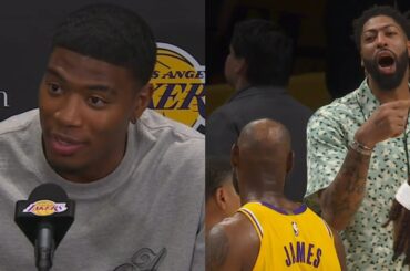 Rui Hachimura forgot AD was traded to Wizards & was shocked seeing him on their bench 😂