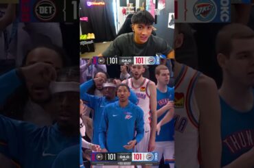 SGA TAKES OVER CRAZY ENDING IN OKC VS PISTONS 🤯🔥#nba #ytshorts #okc #thunder