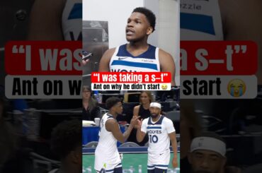 Ant had to miss opening tip-off 😅💩