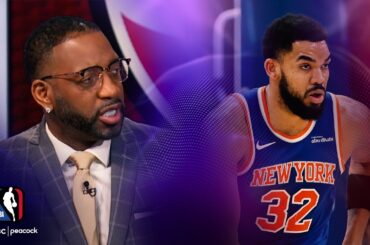 Tracy McGrady demonstrates how New York Knicks should best utilize Karl-Anthony Towns | NBA on NBC