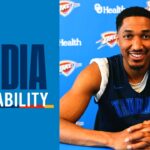 Practice Media Availability with Aaron Wiggins + Coach Daigneault | April 1, 2026 | OKC Thunder
