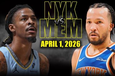 New York Knicks vs Memphis Grizzlies Full Game Highlights – April 1, 2026 | NBA Season