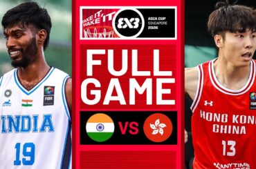 India 🇮🇳 vs Hong Kong,China 🇭🇰 | Men Full Game | FIBA 3x3 Asia Cup 2026 | #3x3Basketball