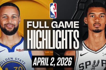 WARRIORS vs SPURS FULL GAME HIGHLIGHTS APRIL 2, 2026 NBA HIGHLIGHTS TODAY | NBA 2K26 GAMEPLAY