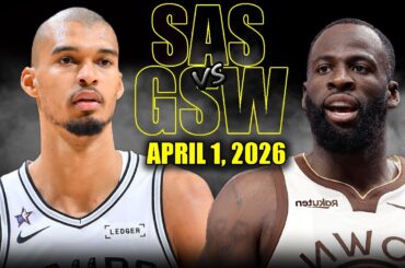 San Antonio Spurs vs Golden State Warriors Full Game Highlights – April 1, 2026 | NBA Season