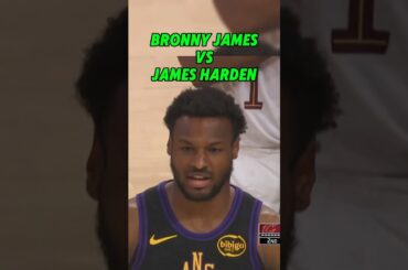 BRONNY JAMES VS JAMES HARDEN WAS UNFORGETTABLE #lakers #clevelandcavaliers #lebronjames #jamesharden
