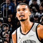 WEMBY IS UNSTOPPABLE ♨️ BECOMES FIRST-EVER SPUR WITH BACK-TO-BACK 40-PT DOUBLE-DOUBLES | NBA on ESPN