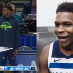 Anthony Edwards says he was taking a sh*t causing him to miss tip-off vs Mavs 😂