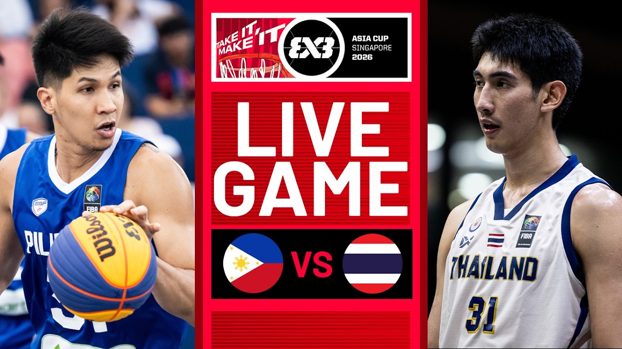 LIVE 🔴 🇵🇭 Philippines vs Thailand 🇹🇭 |  FIBA 3x3 Asia Cup 2026 | #3x3Basketball