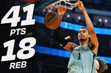Victor Wembanyama's DOMINANT 41 PT 18 REB Night | April 1, 2026