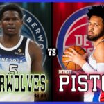 Minnesota Timberwolves VS Detroit Pistons LIVE Commentary Scoreboard | Pre and Post Game Coverage