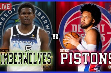 Minnesota Timberwolves VS Detroit Pistons LIVE Commentary Scoreboard | Pre and Post Game Coverage