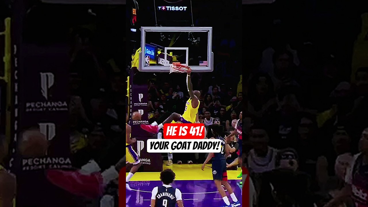 41 YEARS OLD AND STILL YOUR GOAT’S DAD! 💀 #lebron #nba #nbahighlights