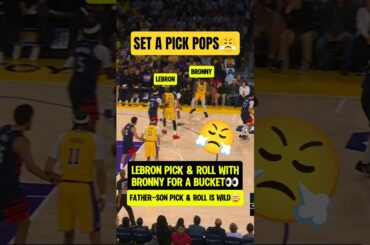 LeBron getting Bronny some BUCKETS😤