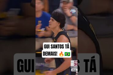 Gui Santos começou QUENTE pelos Warriors! 🔥🇧🇷 #NBA #Warriors #shorts