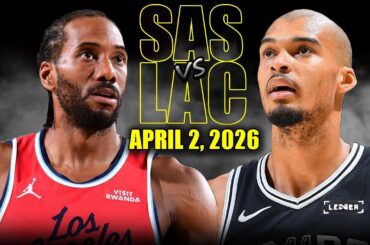San Antonio Spurs vs Los Angeles Clippers Full Game Highlights – April 2, 2026 | NBA Season