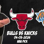 Chicago Bulls vs New York Knicks 4/3/26 NBA Free Picks & Prediction | NBA Betting Tips