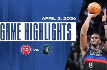 Detroit Pistons vs. Minnesota Timberwolves | GAME HIGHLIGHTS | 04.02.26