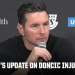 JJ Redick's update on Luka Doncic suffering a hamstring injury vs. the Thunder | NBA on ESPN