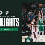 The Boston Celtics win big against the Miami Heat 147-129