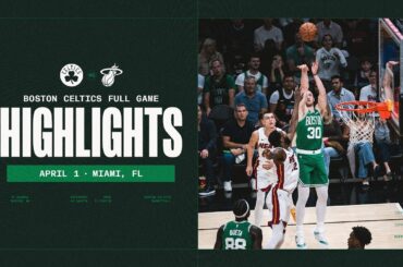 The Boston Celtics win big against the Miami Heat 147-129