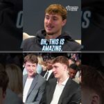 Cooper Flagg addresses reaction to Dallas Mavs getting No. 1 pick #nbadraft #nba #dallasmavs