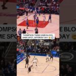 Thompson twins showing their connection with impressive blocks from the same spot on the floor 🧬 🤝