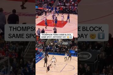 Thompson twins showing their connection with impressive blocks from the same spot on the floor 🧬 🤝